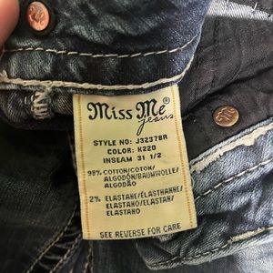 miss me jeans size 24